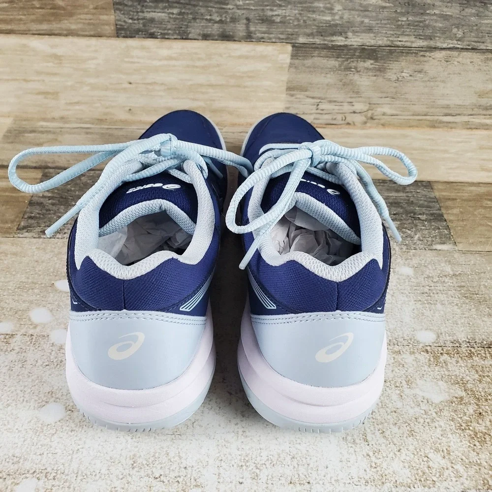 ASICS GEL-Renma Womens Shoe Sz 7 Running Indigo Blue Sky Leather Lace Up Sneaker